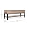 Flash Furniture Entryway Storage Bench with Lower Shelf Perfect for Entryway, Mudroom, or Bedroom in Gray Wash ZG-075-GY-GG - alternate 5